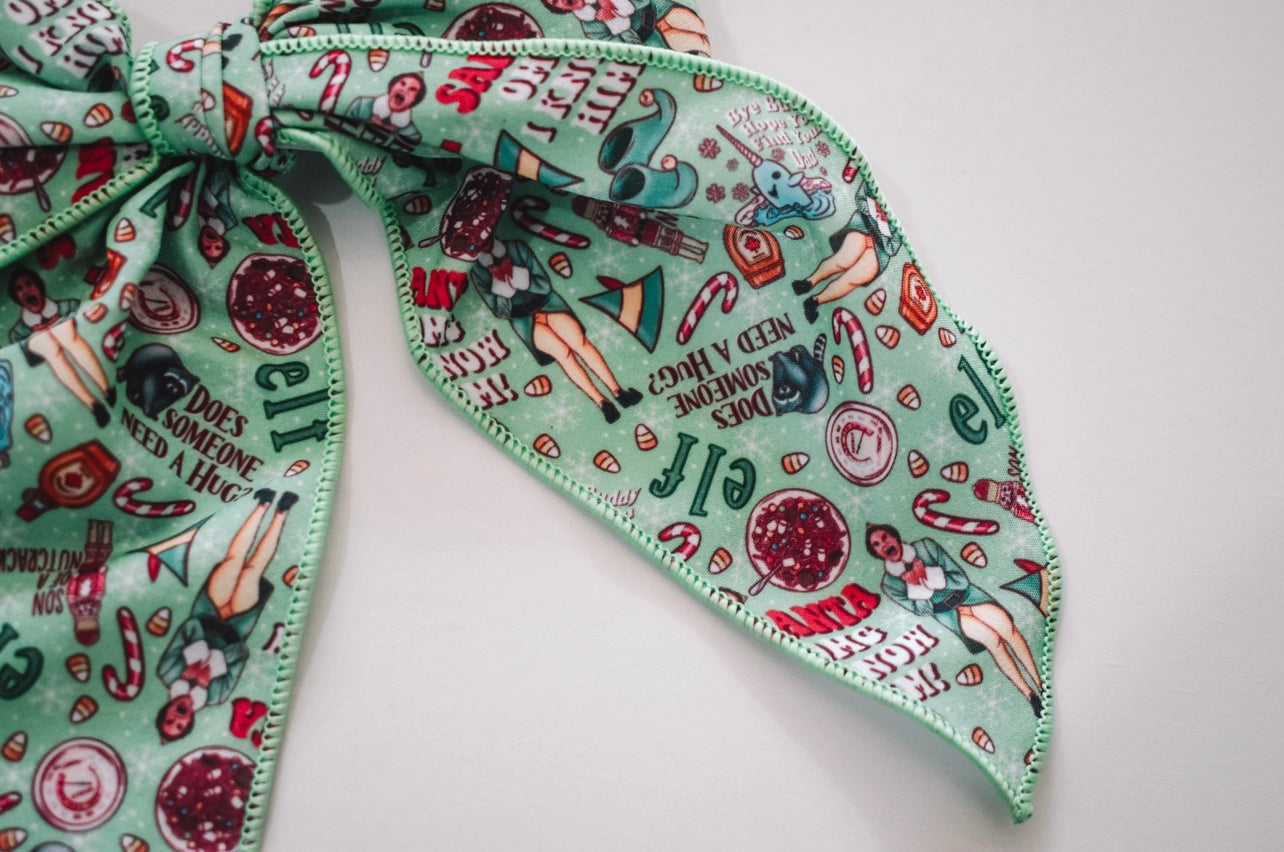 Buddy the elf 5 inch hand tied sailor bow