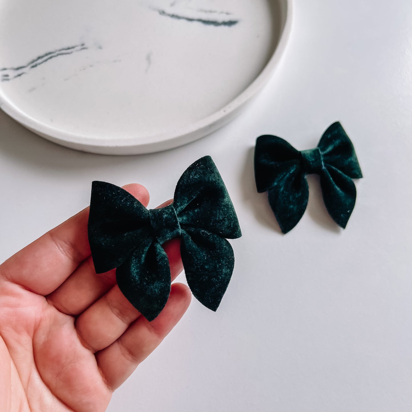 Mini Emerald sailor bow
