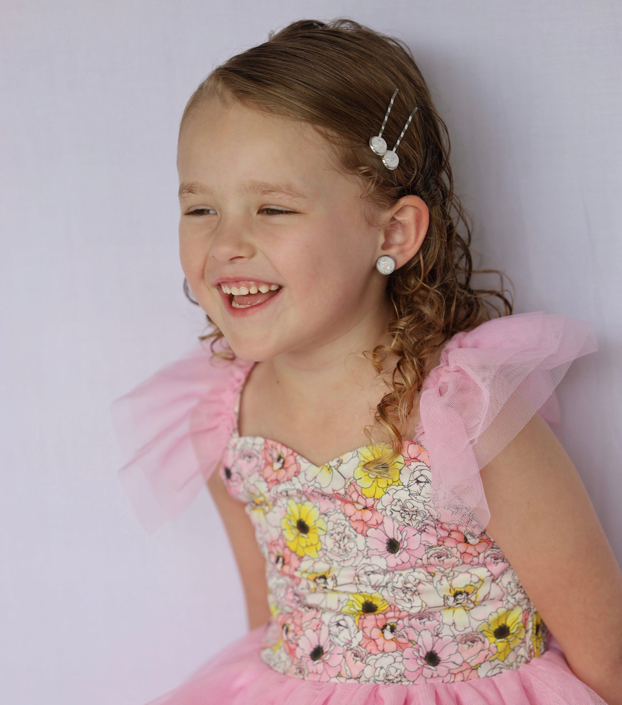 White and silver studs