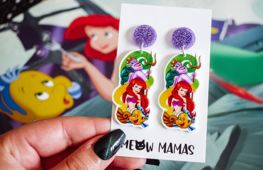 Part of your world dangle earrings