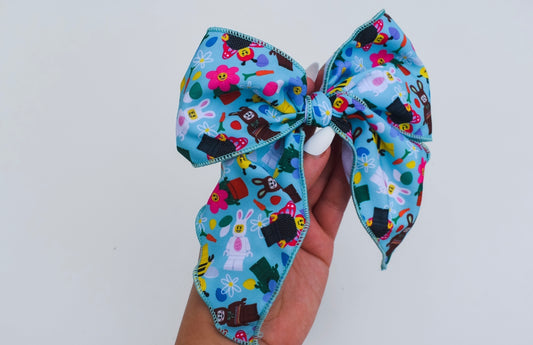 Spring bricks 5 inch hand tied sailor bow