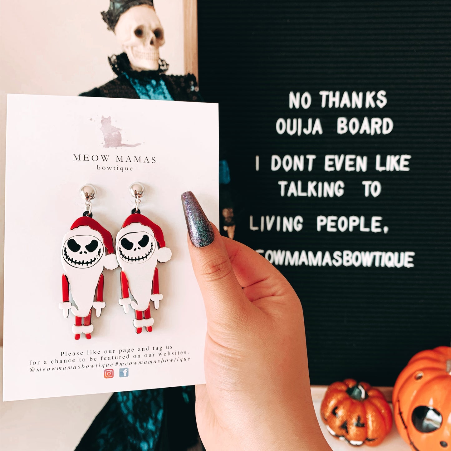 Christmas Jack Earrings
