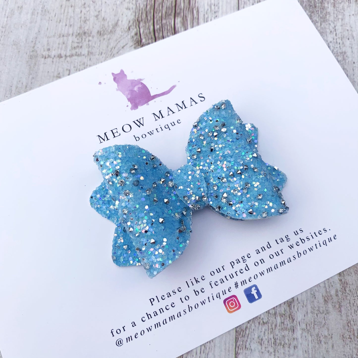 Diamond petite bow