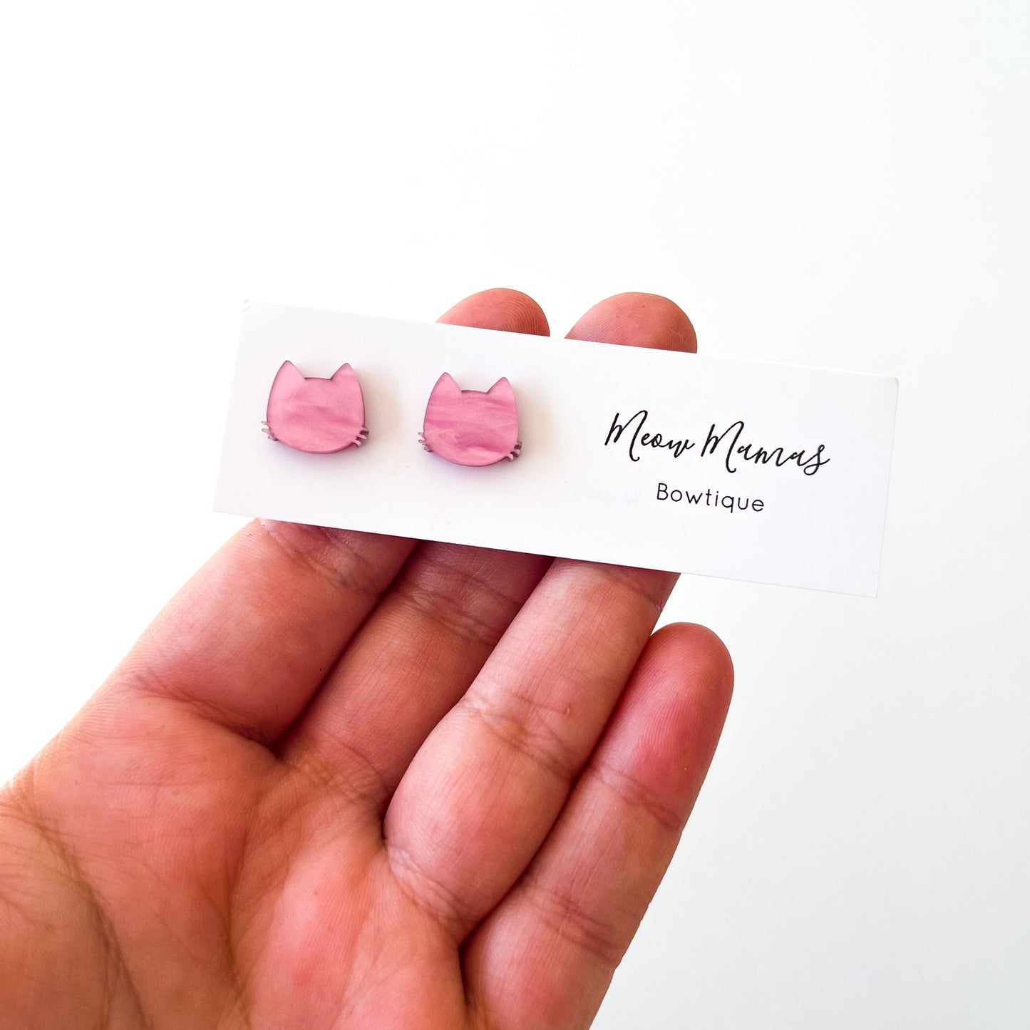 cat head studs PINK