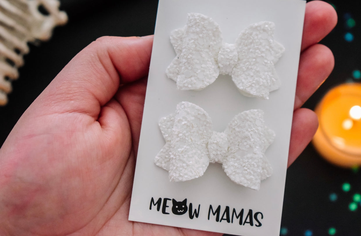 White Teeny Tiny pigtail set