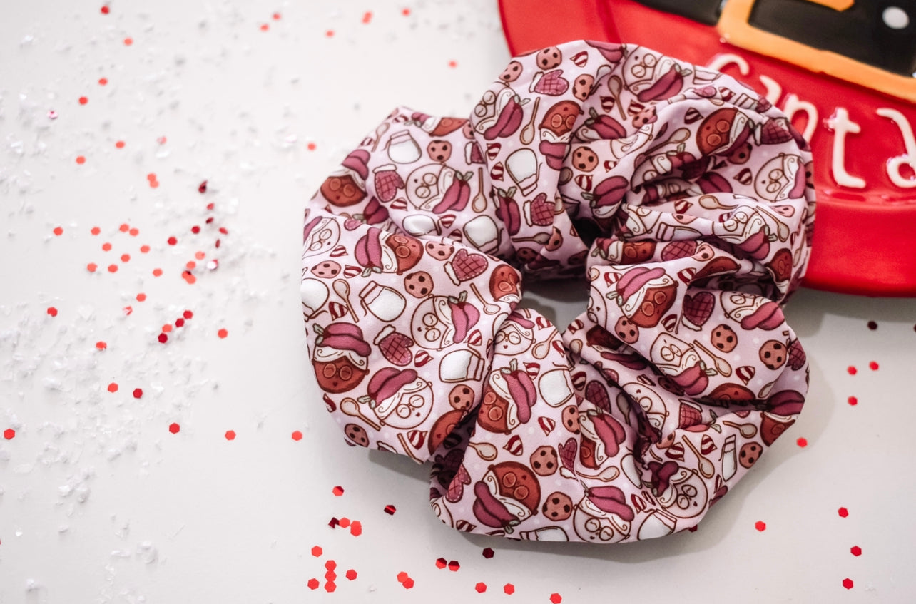 Mrs claus cookies scrunchie