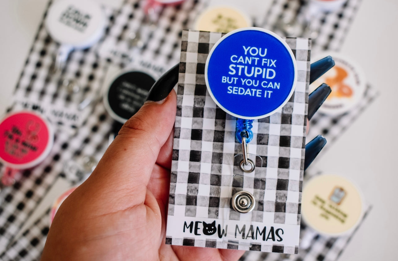 Sedate the stupid Badge reel