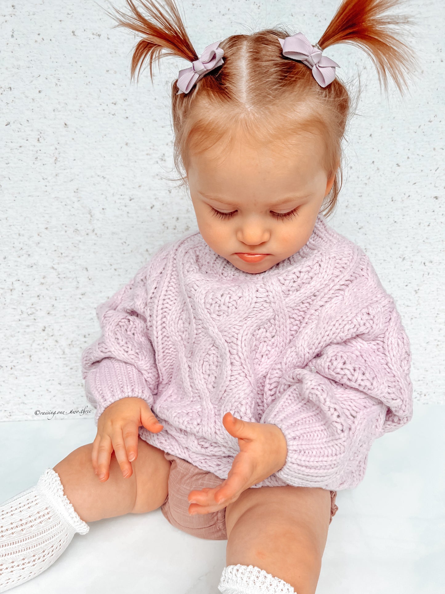 Boutique mini baby clip set Neutral Tones