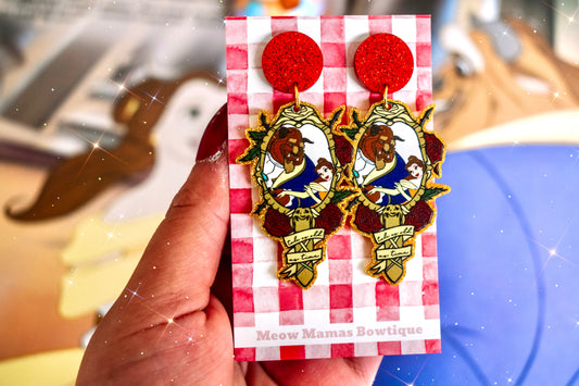 Enchanted mirror acrylic earrings