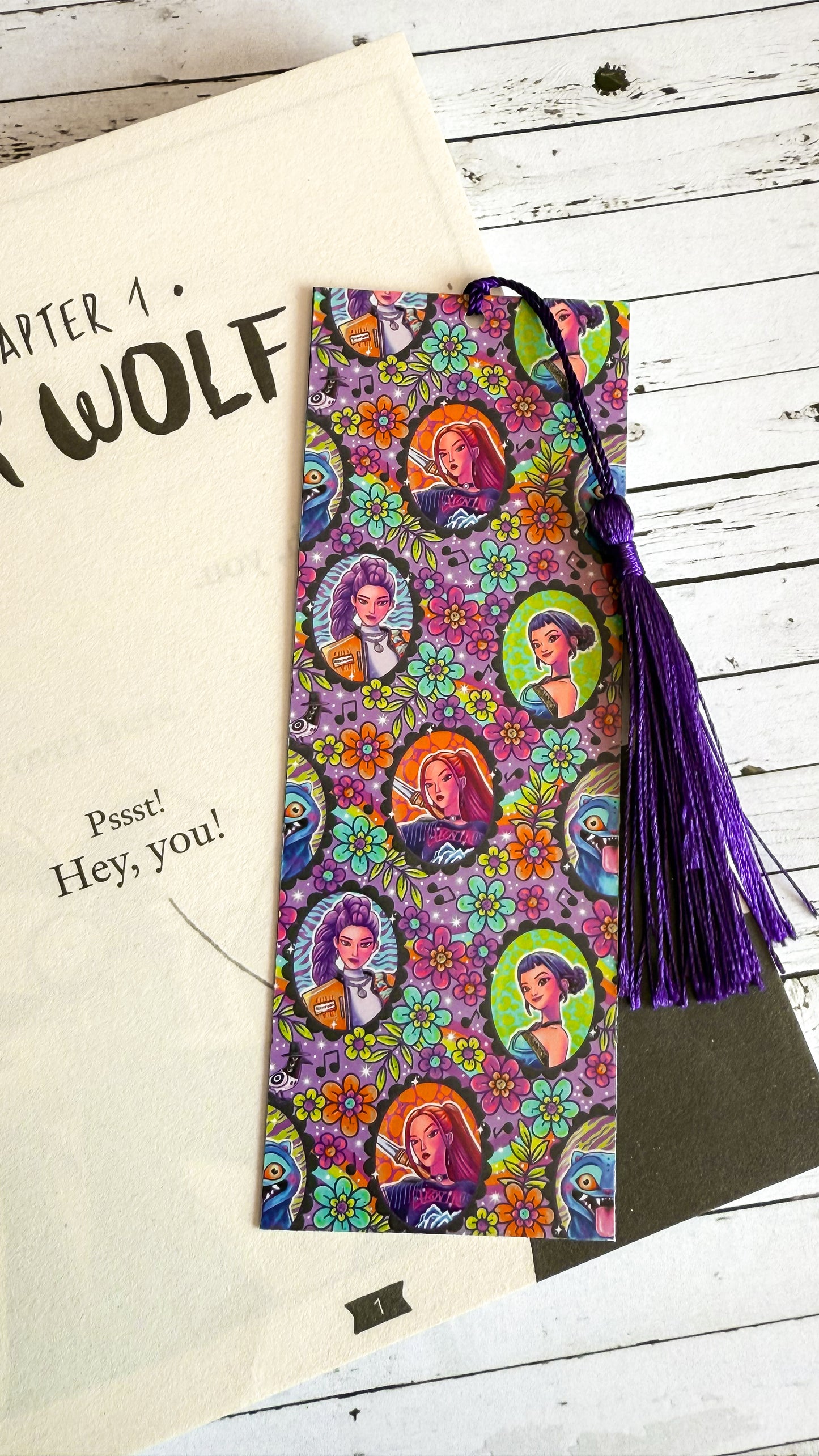 K pop vibrant bookmark