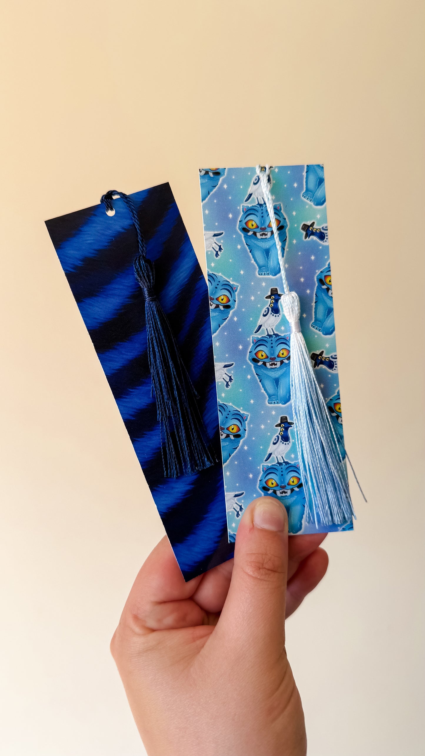 K pop derpy tiger set of 2  bookmarks