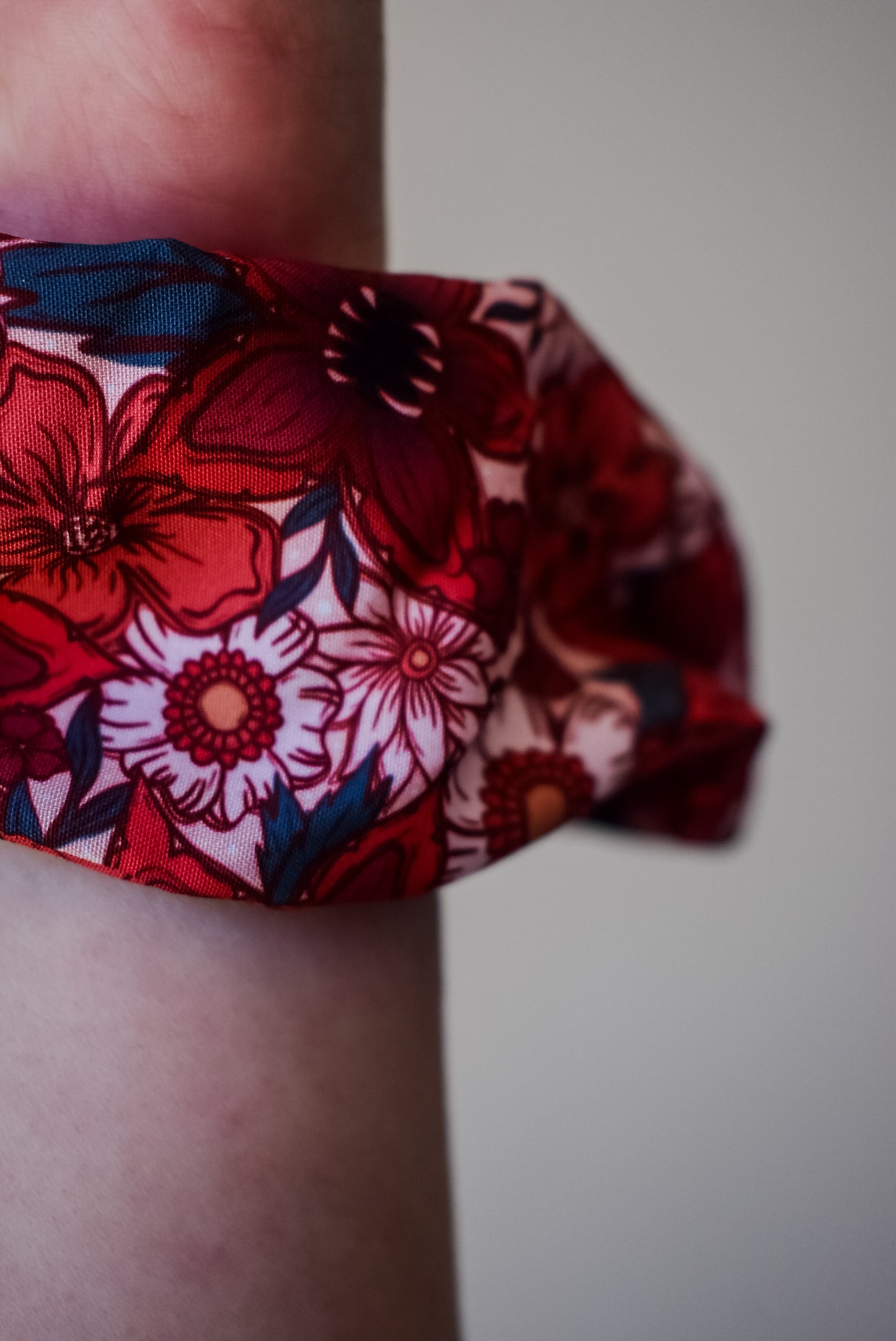 Floral Demogorgon scrunchie