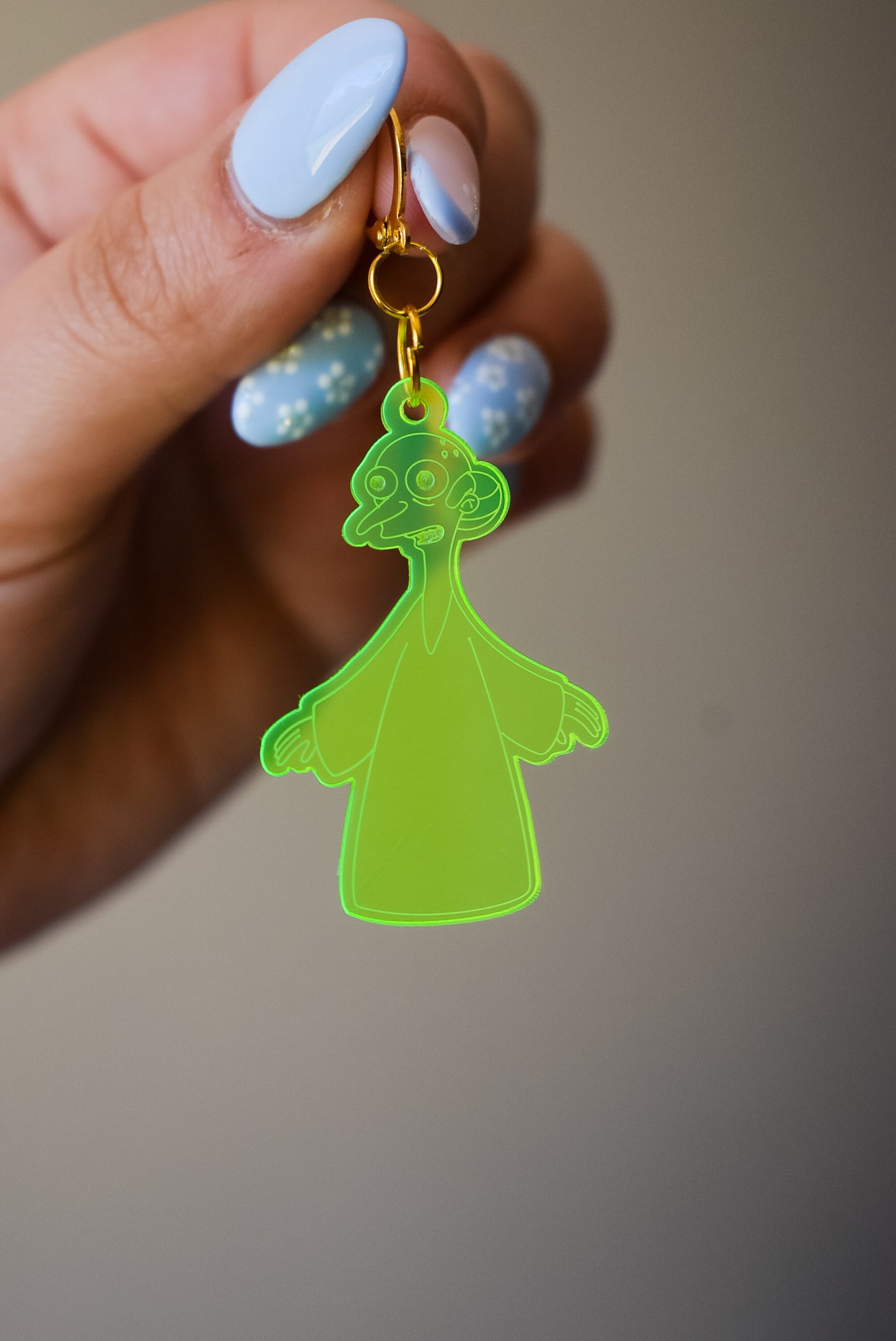 This is your alien acrylic dangle earrings