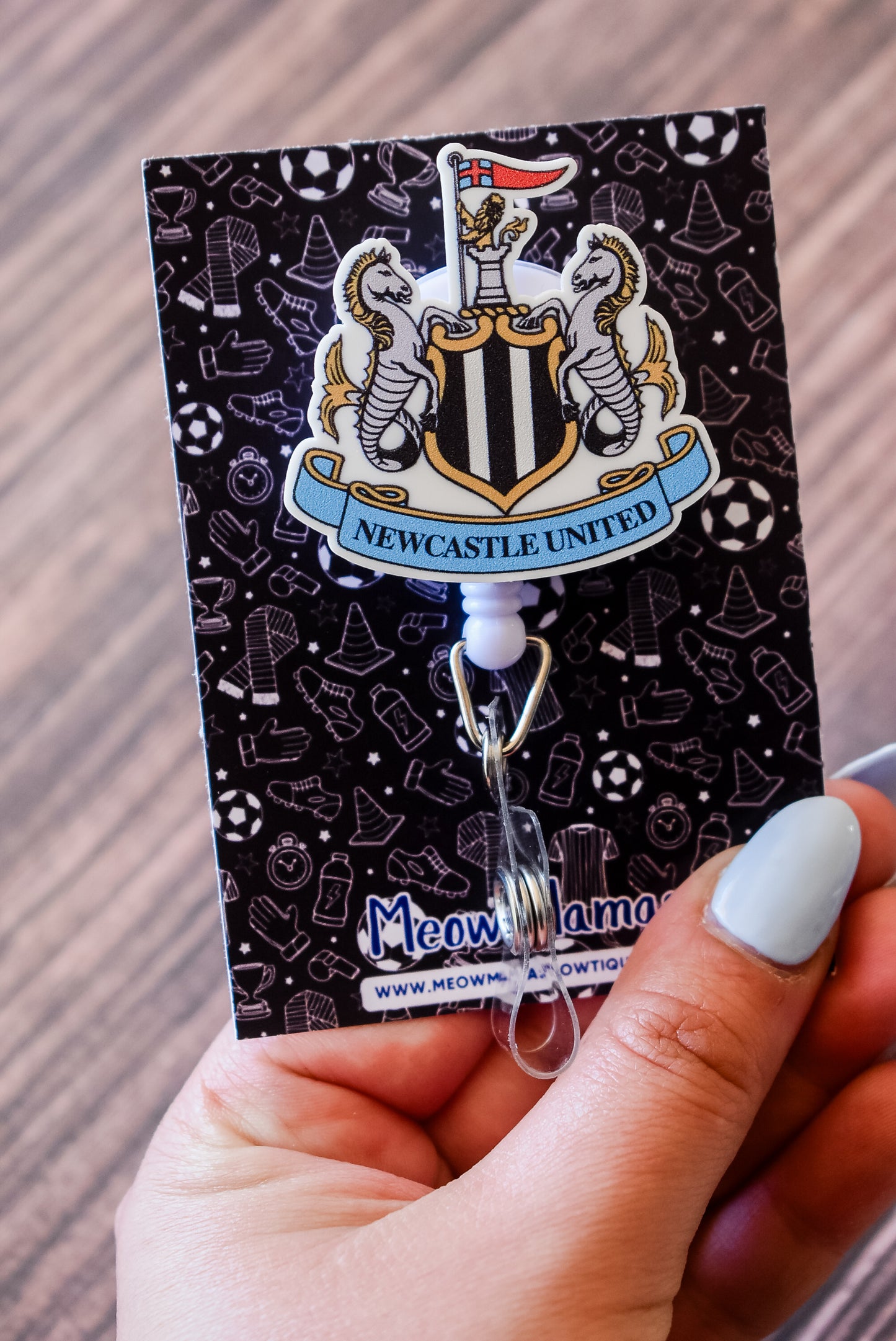 Newcastle united F.C badge reel