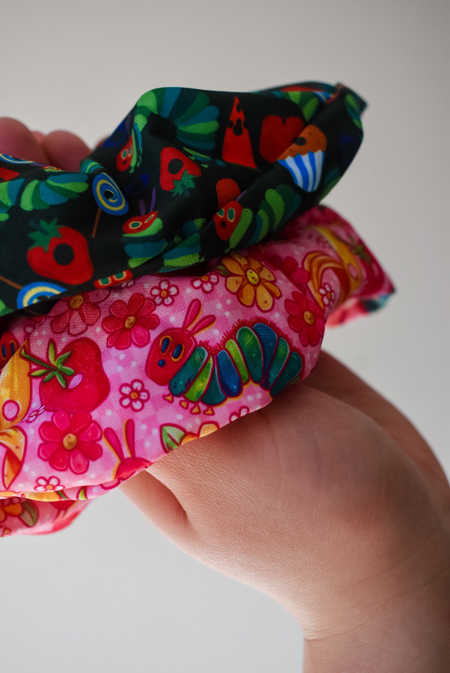 Pastel Caterpillar scrunchie