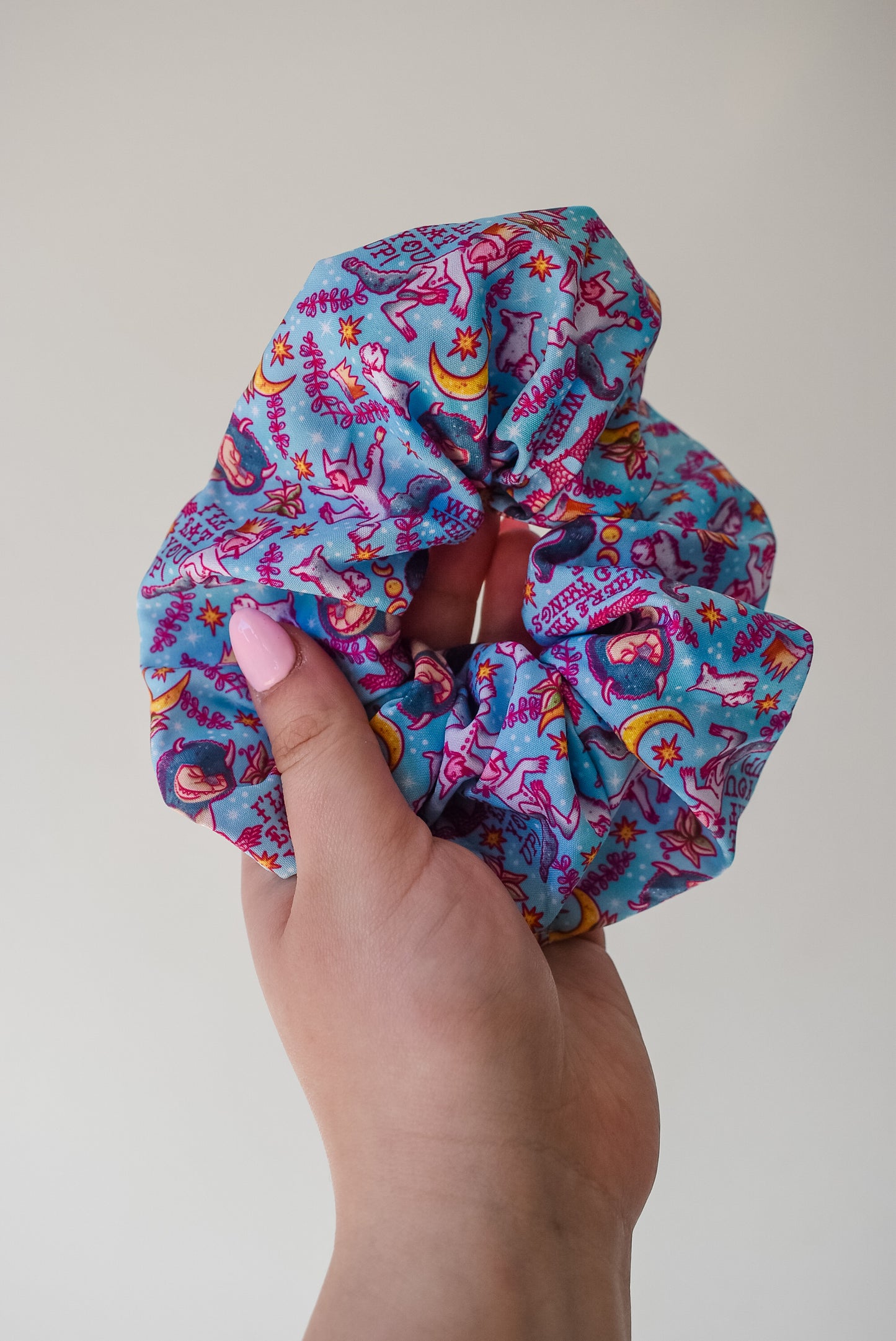 Pastel wild things scrunchie