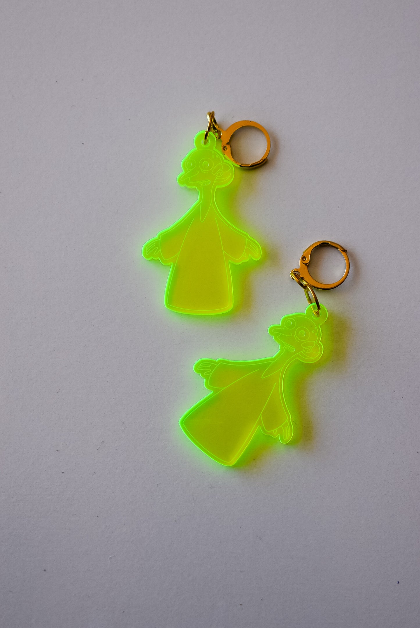 This is your alien acrylic dangle earrings