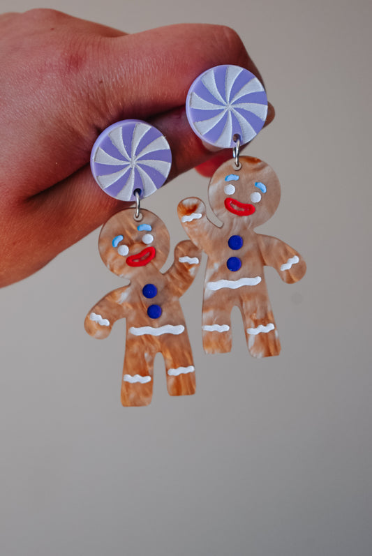 Do you know the muffin man Acrylic dangle earrings