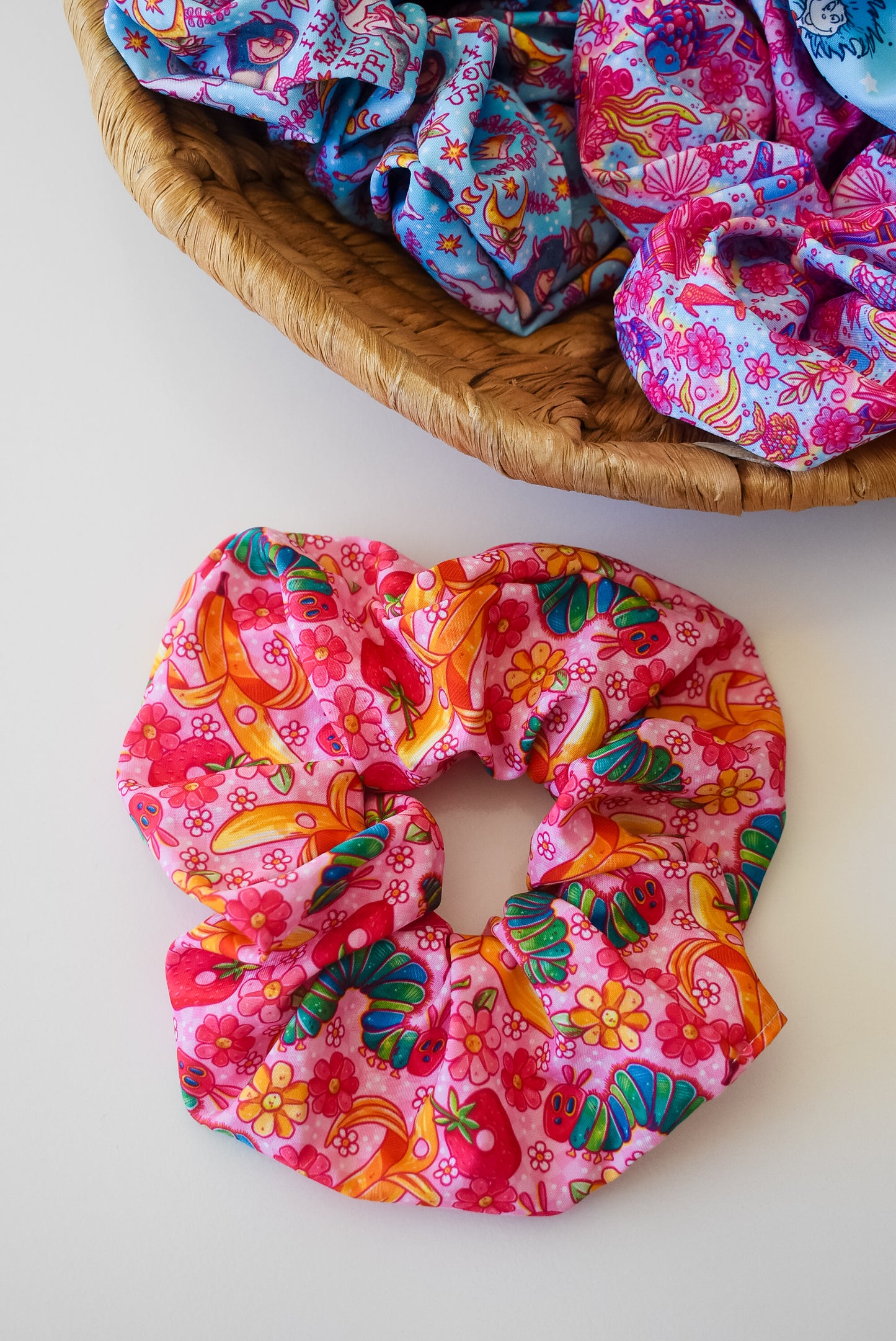 Pastel Caterpillar scrunchie