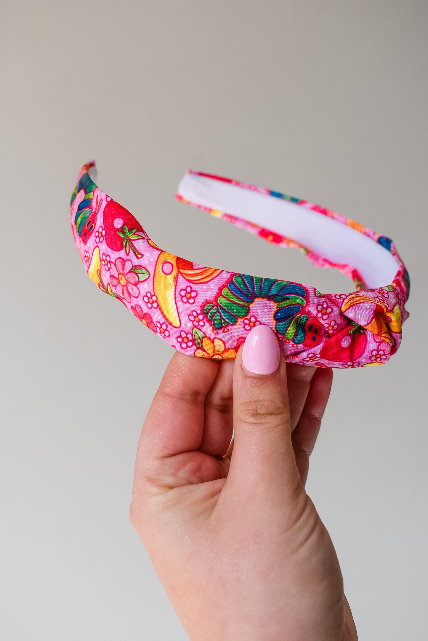 Pink Hungry caterpillar hard headband