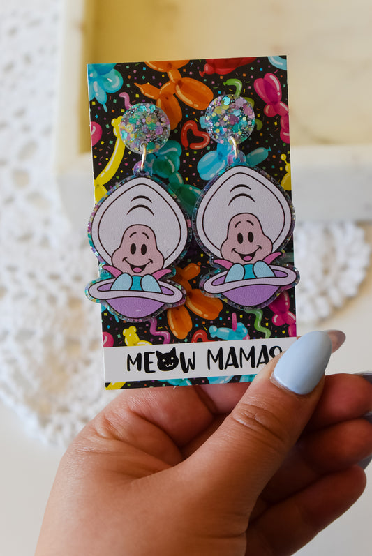 Curious Oysters acrylic dangles