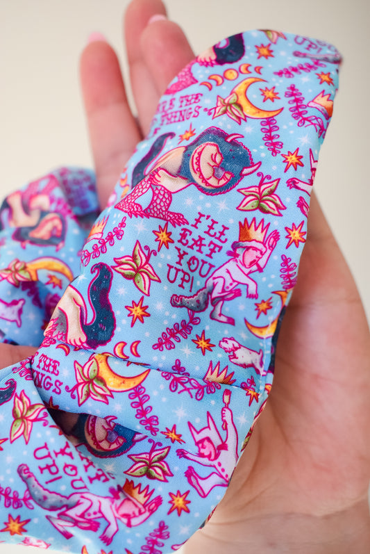 Pastel wild things scrunchie