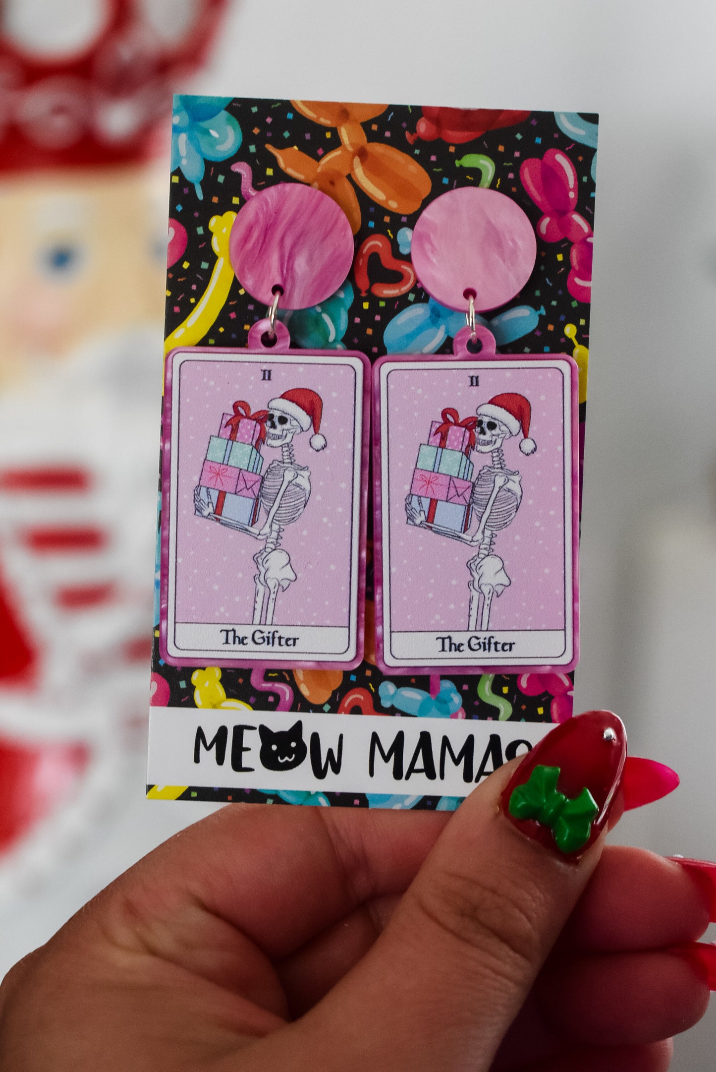 The Gifter Christmas dangle earrings