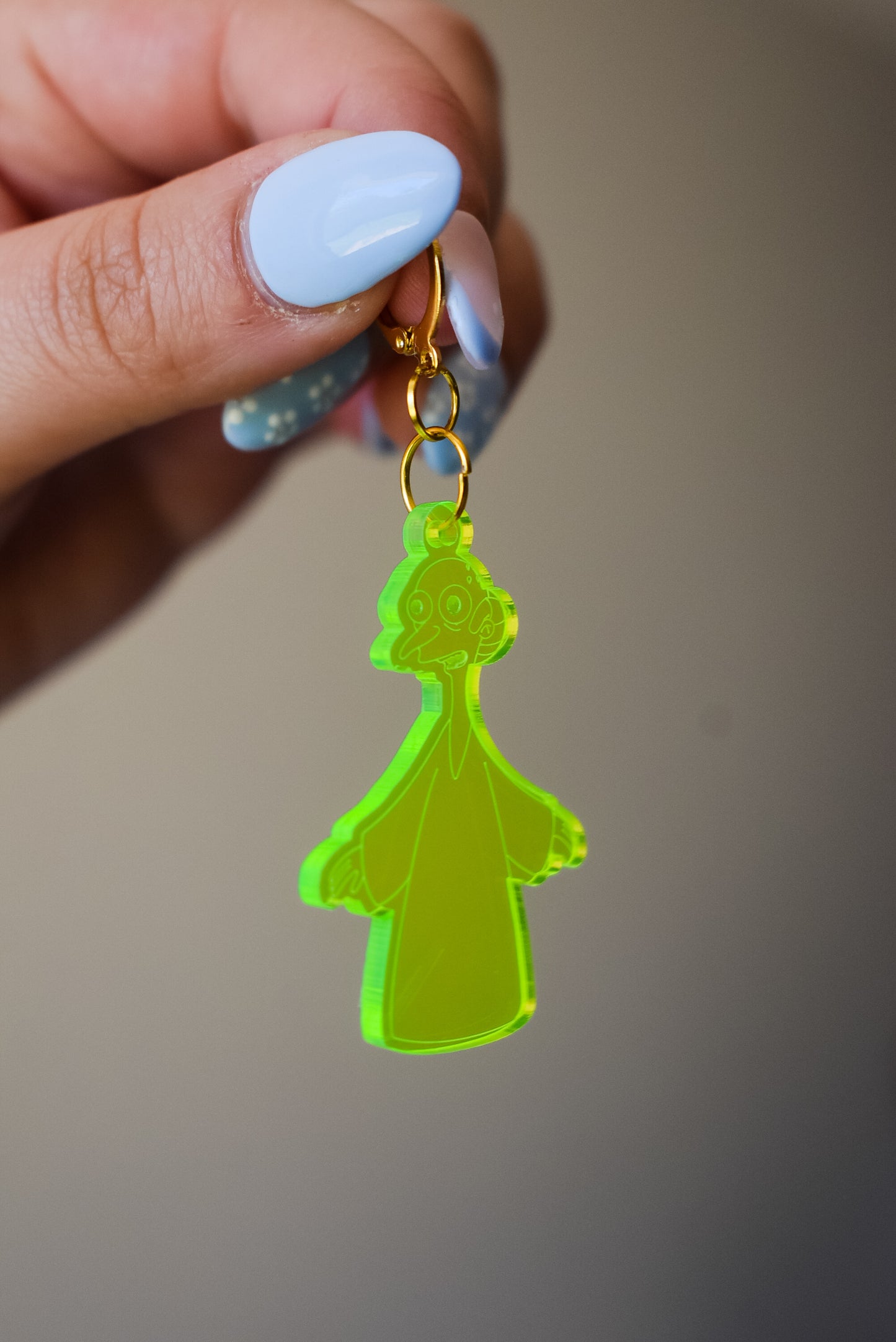 This is your alien acrylic dangle earrings