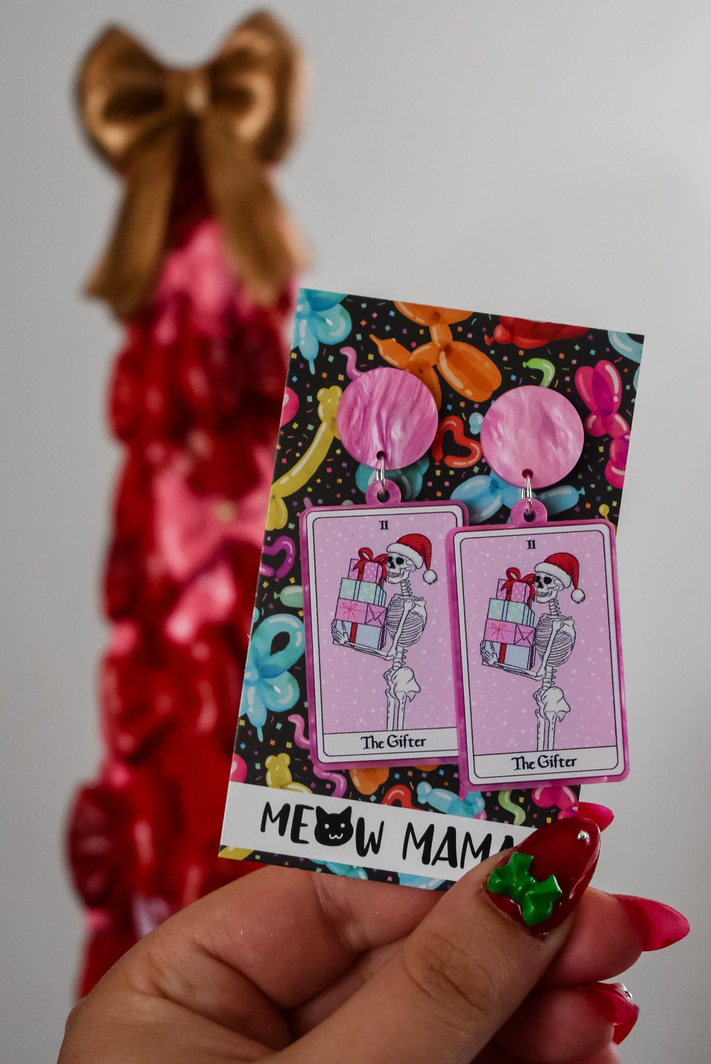 The Gifter Christmas dangle earrings