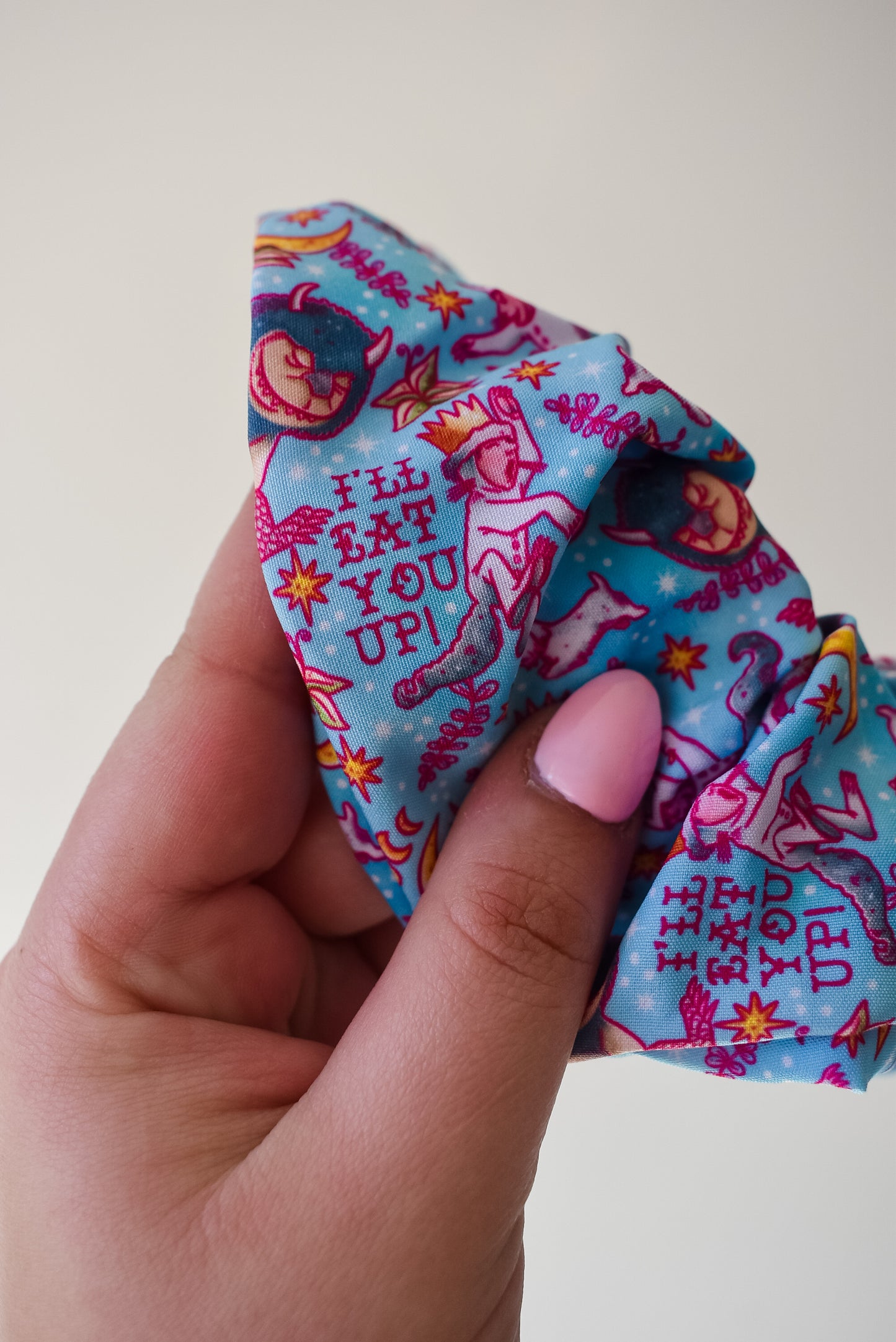 Pastel wild things scrunchie