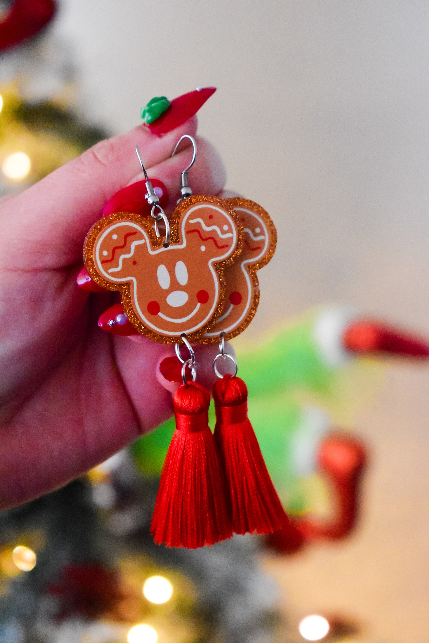 Mickey statement Christmas dangles