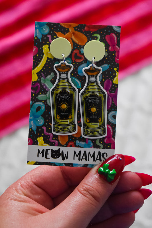 Tequila Bottle Dangle Earrings