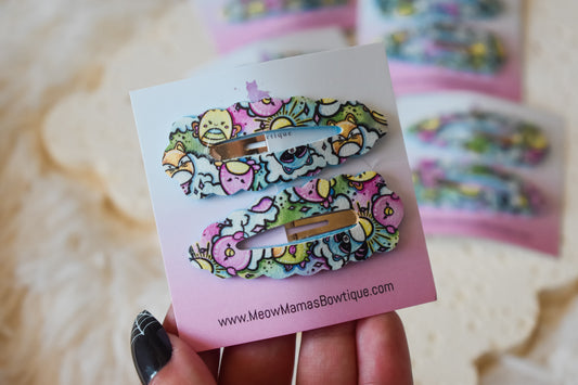 Squishmallow snap clip set