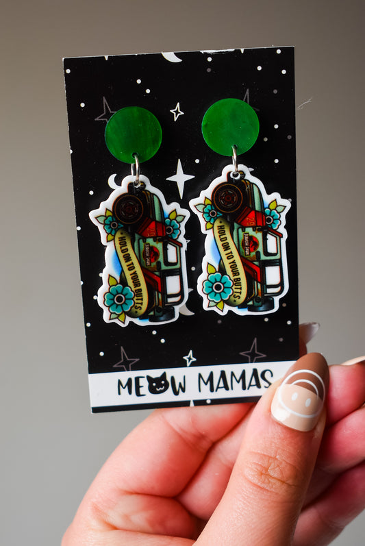 Hold onto your butts dangle earrings