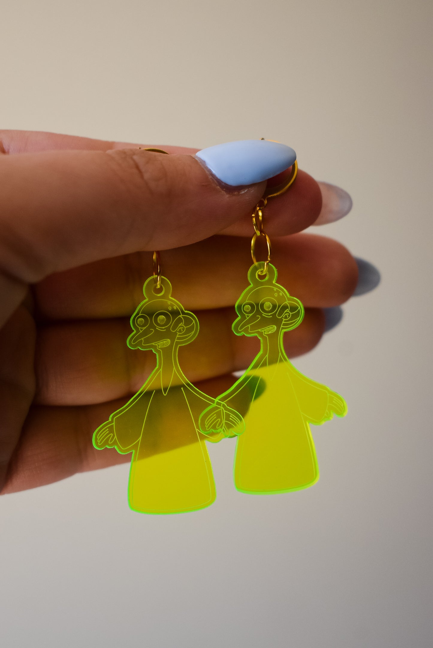 This is your alien acrylic dangle earrings