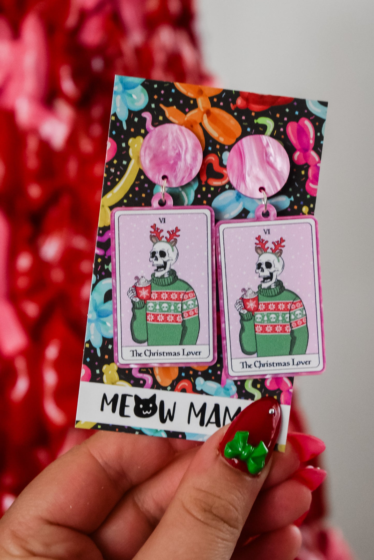 The Christmas Lover dangle earrings