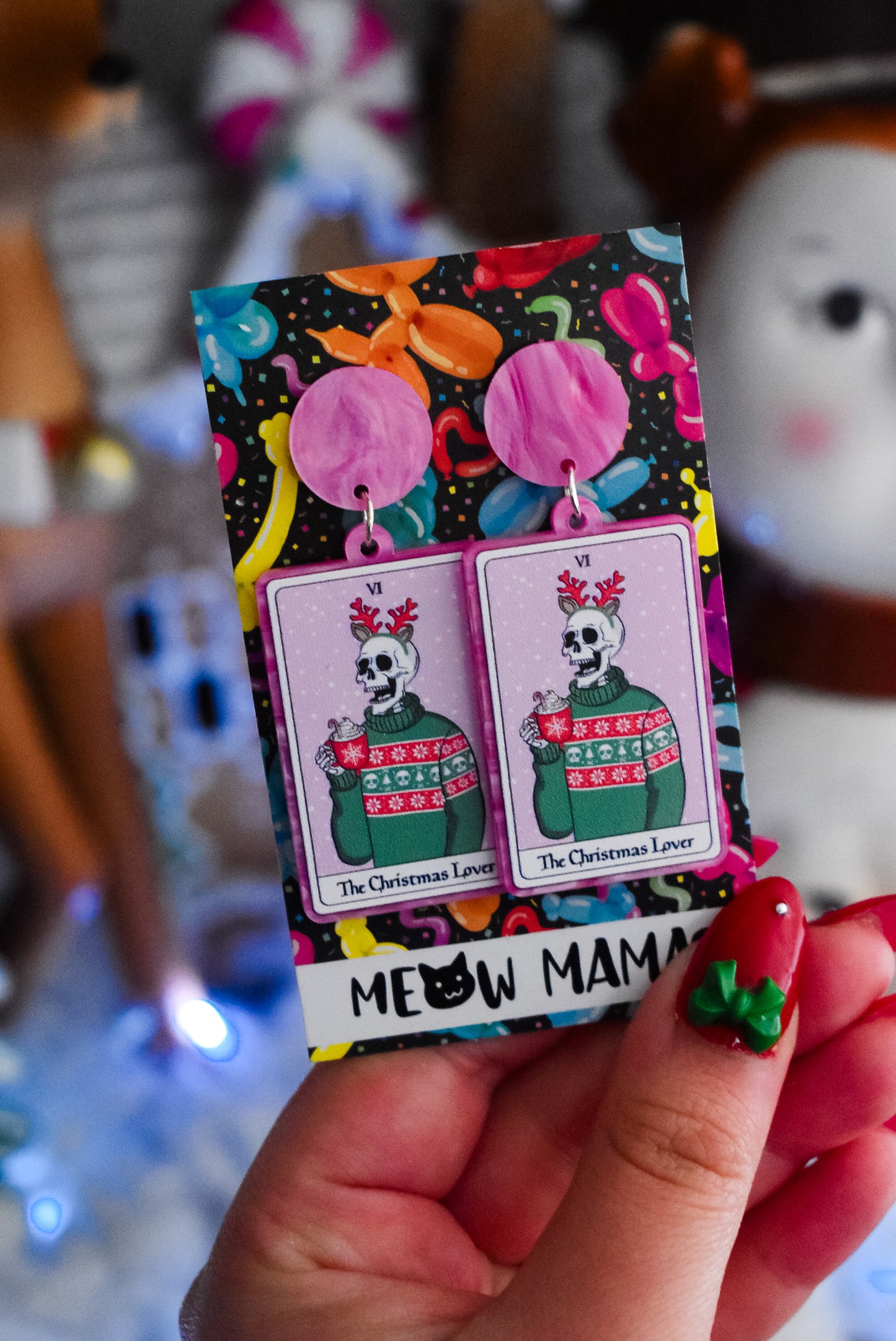 The Christmas Lover dangle earrings