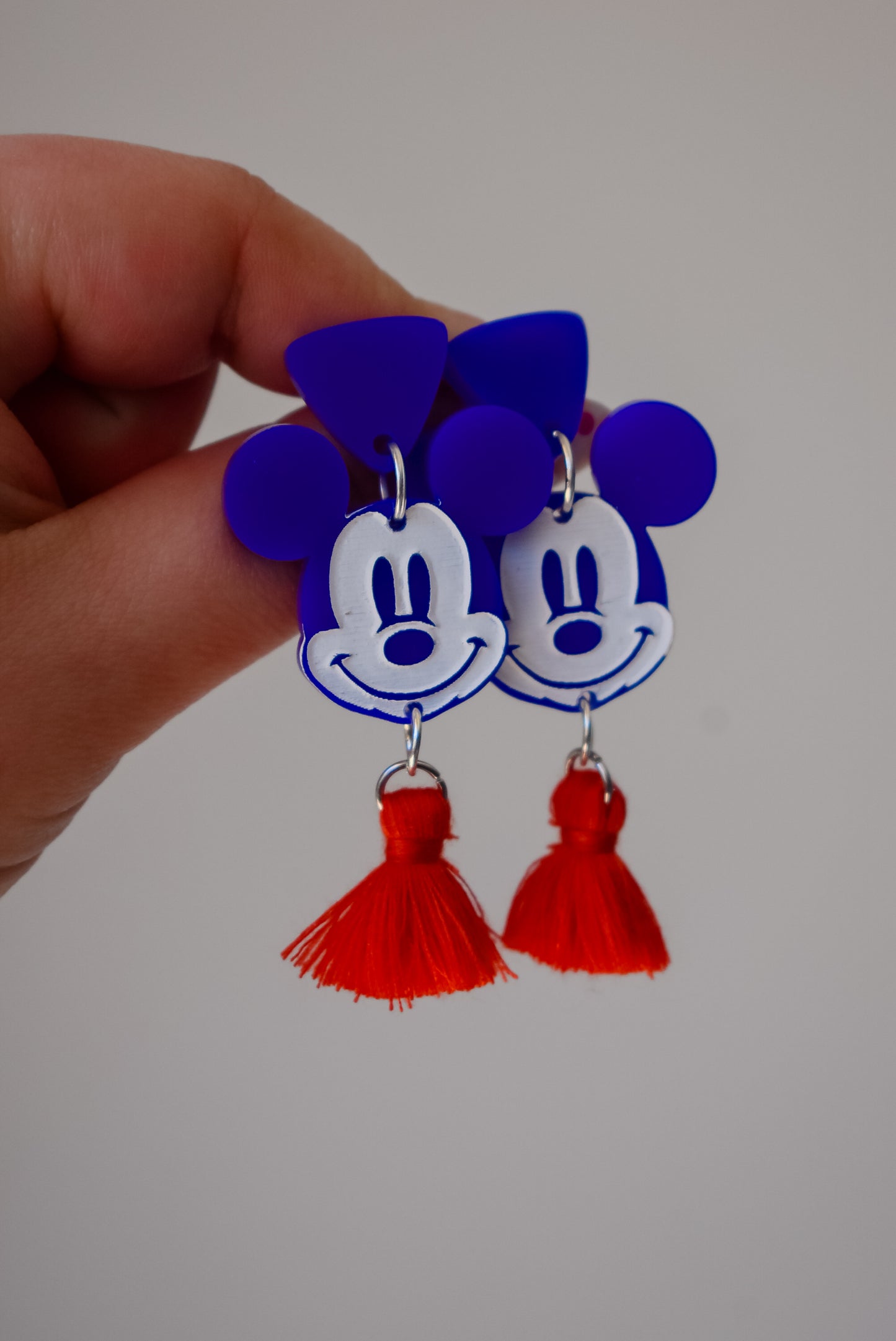 Cruisin Mouse tassel dangle earrings