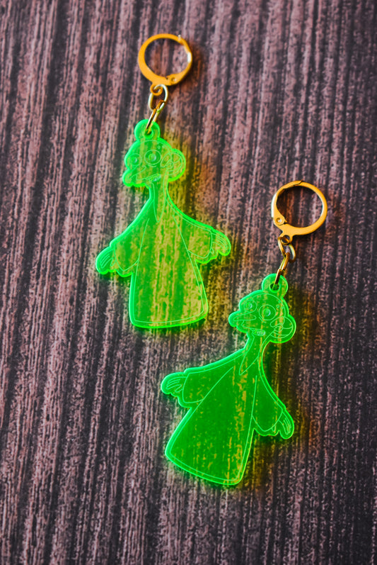 This is your alien acrylic dangle earrings