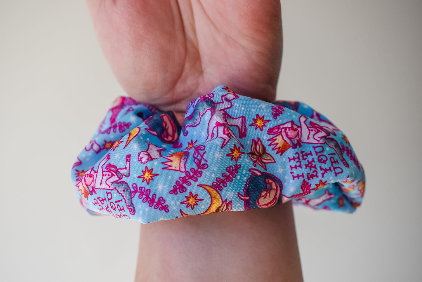 Pastel wild things scrunchie