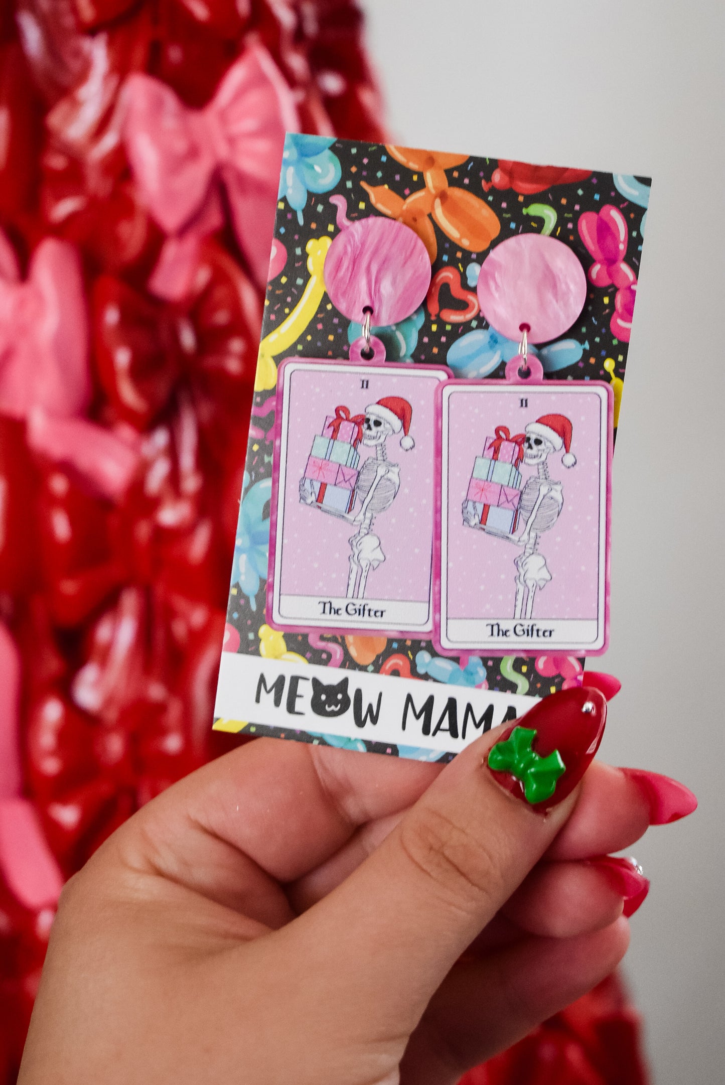 The Gifter Christmas dangle earrings