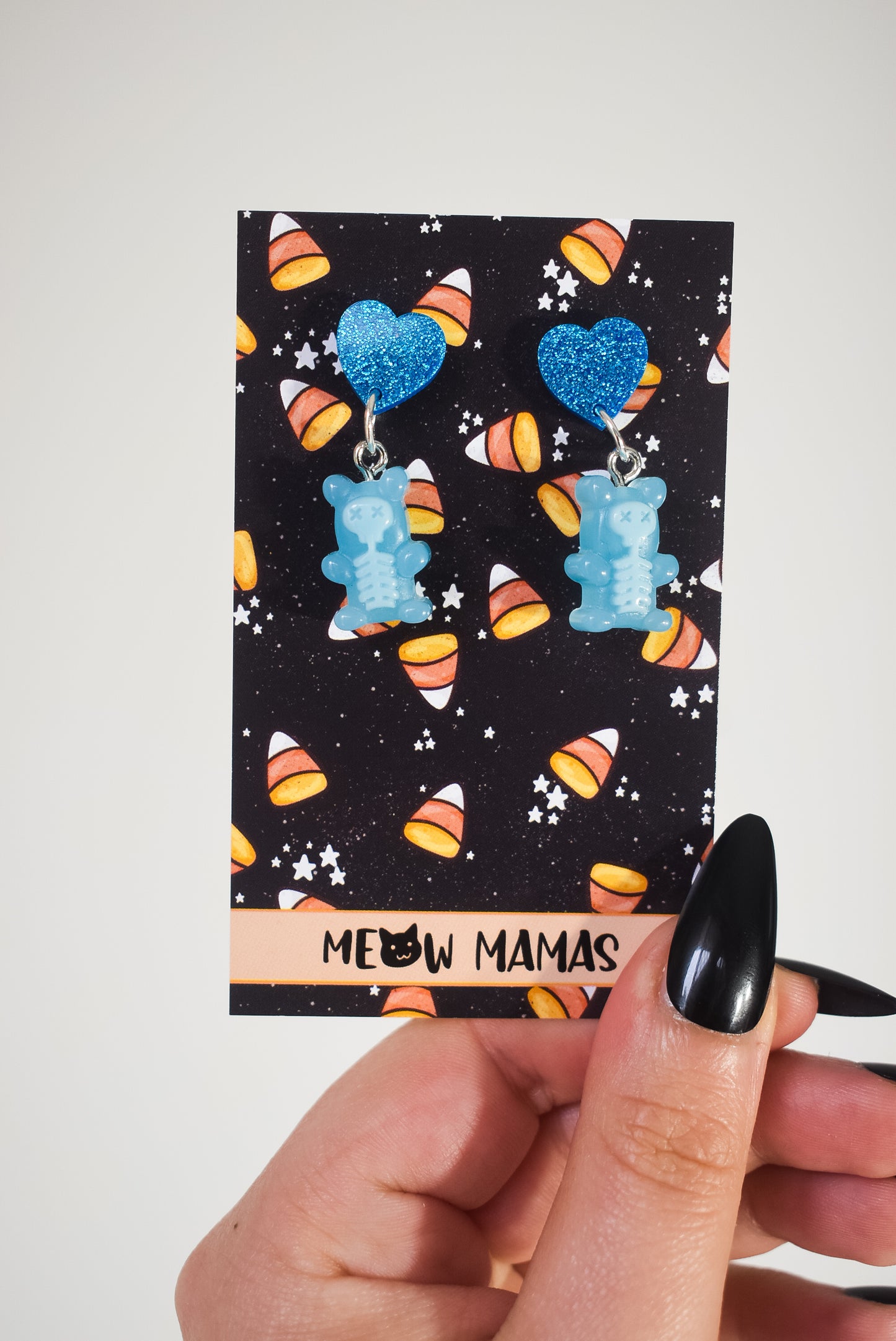 Spooky Gummy Bear dangle earrings