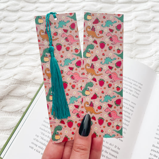 Prehistoric strawberry fields bookmark