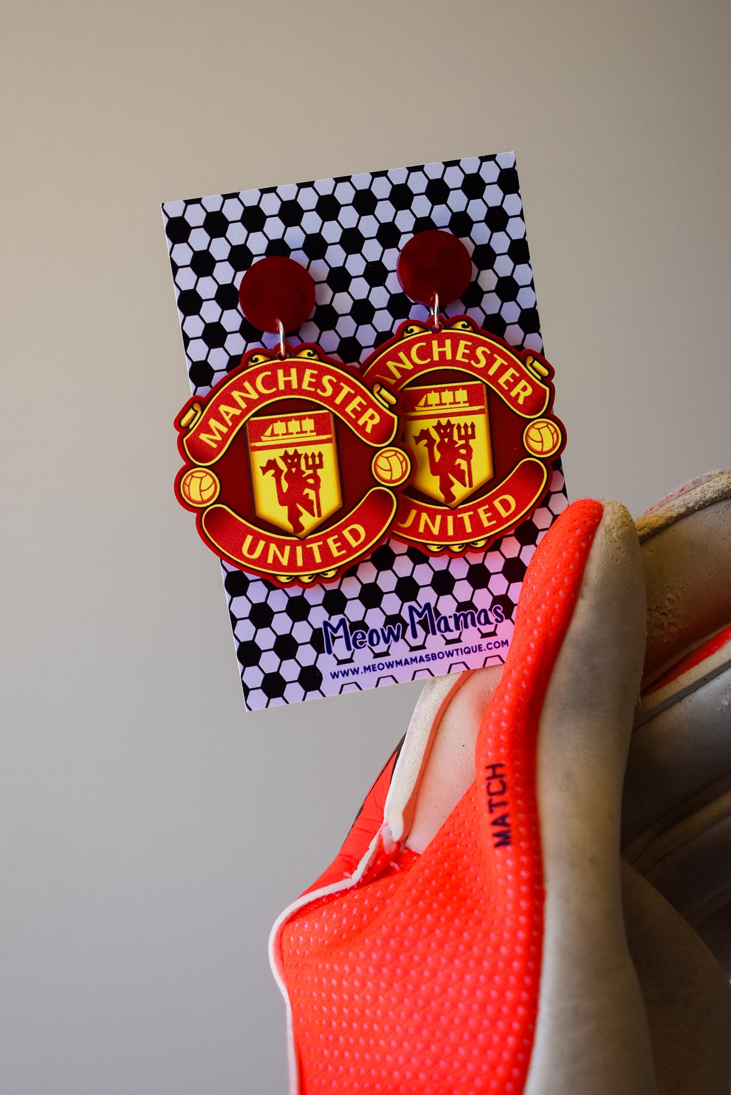 Manchester United earrings