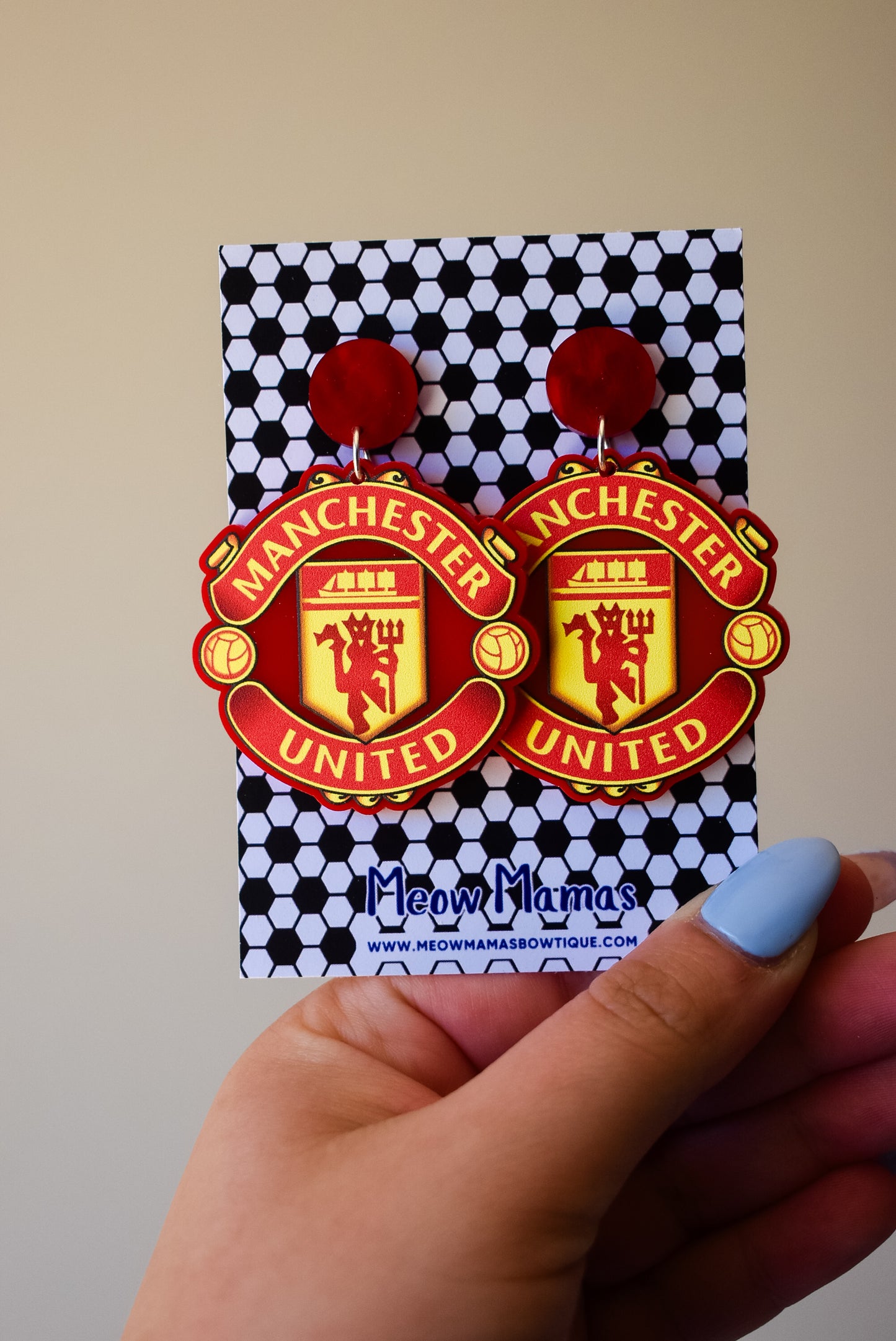 Manchester United earrings