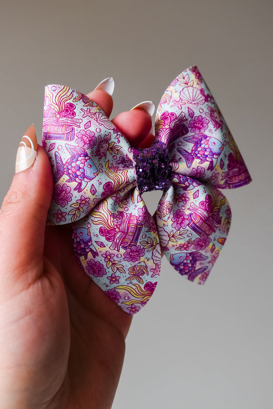 Rainbow fish pastels sailor bow