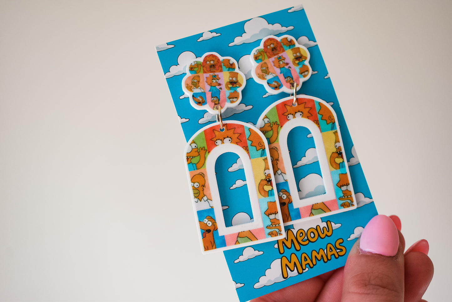 Vintage Simpsons Arch dangle earrings