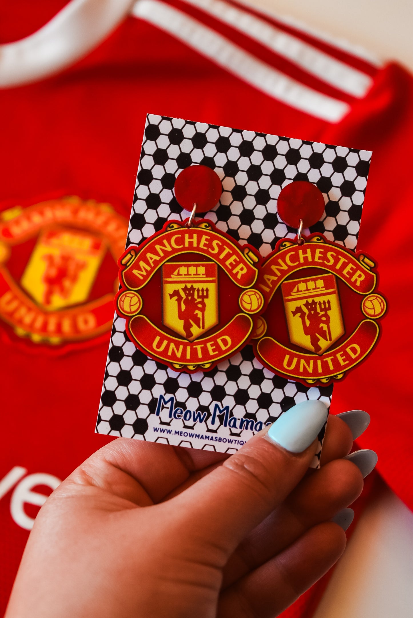 Manchester United earrings