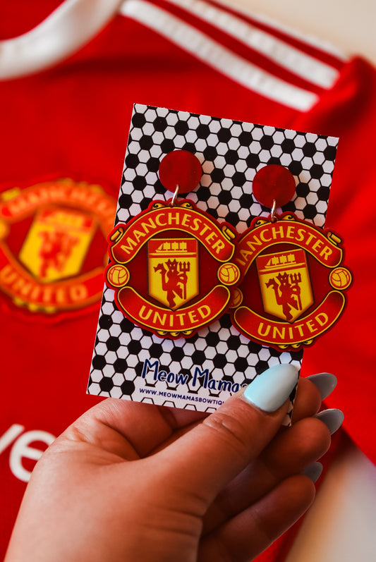 Manchester United earrings