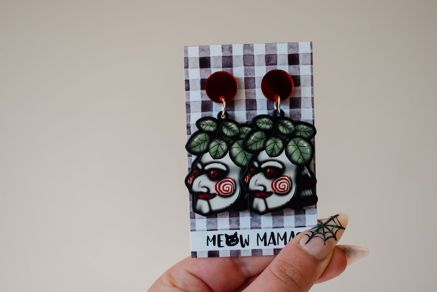 Jigsaw Acrylic earrings